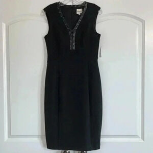 Ashley Graham Beyond Faux Leather Lace Up Dress